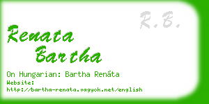 renata bartha business card